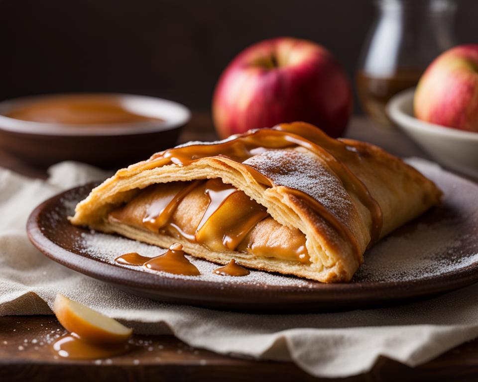 Apple turnovers with Salted Caramel Drizzle