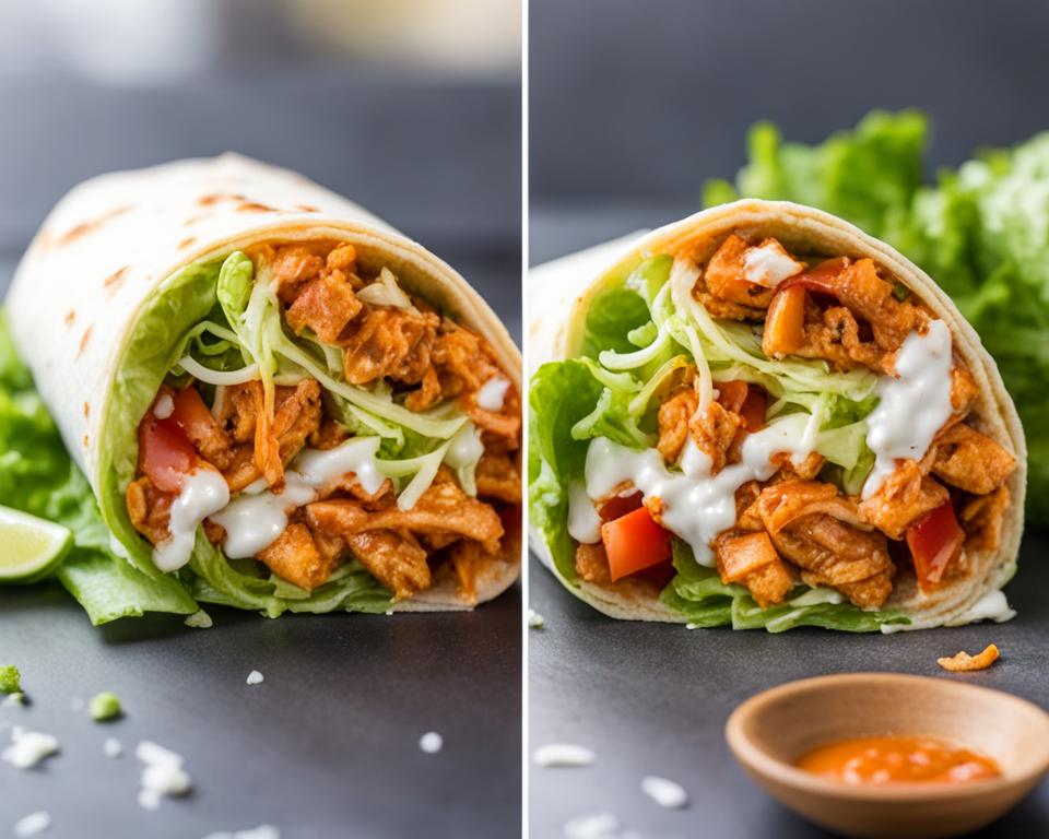 Buffalo Chicken Wrap lunch recipe