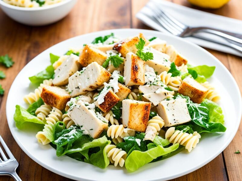 Chicken Caesar Pasta Salad lunch recipe