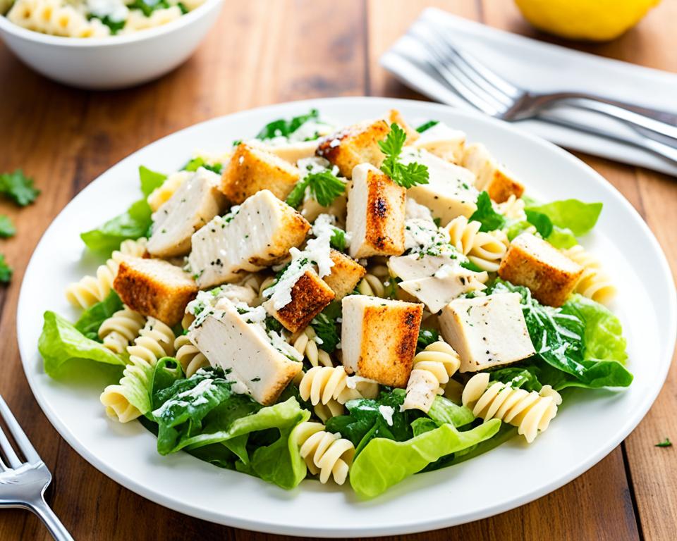 Chicken Caesar Pasta Salad lunch recipe