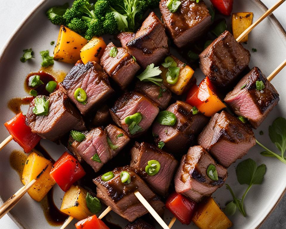 Flavorful Asian-Style Steak Skewers