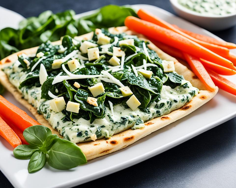 Spinach-Artichoke Flatbread Lunch Recipe