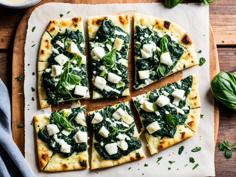 Spinach-Artichoke Flatbread lunch recipe