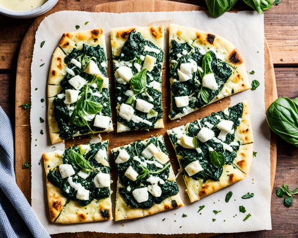 Spinach-Artichoke Flatbread lunch recipe