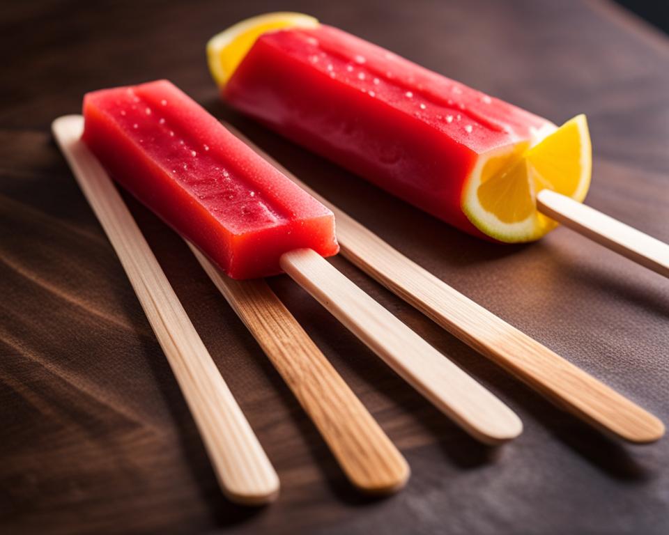 Strawberry Lemon Daiquiri Ice Pops