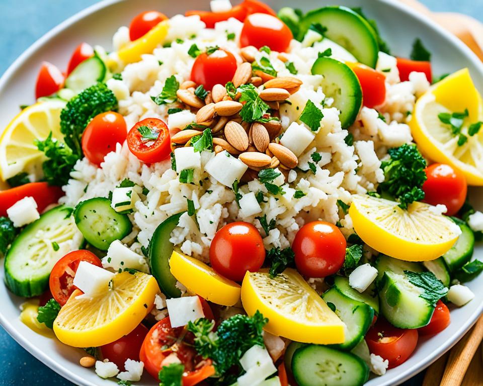 Tuna Tabouli Rice Cake Salad Recipe