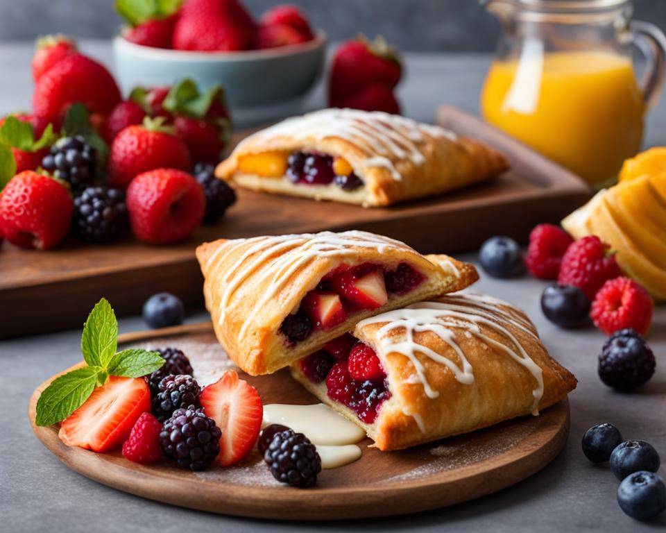 Turnovers with nutritional information