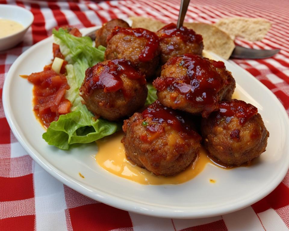 bacon cheeseburger meatballs