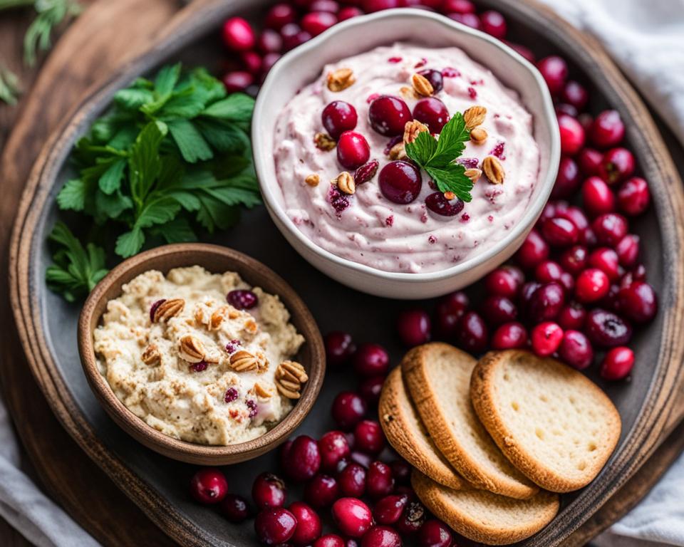 cranberry whipped feta dip