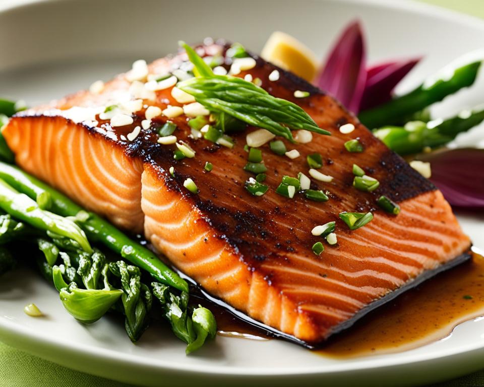 honey garlic glazed salmon