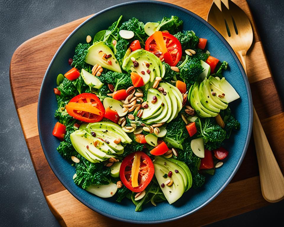 kale and Brussels sprout salad