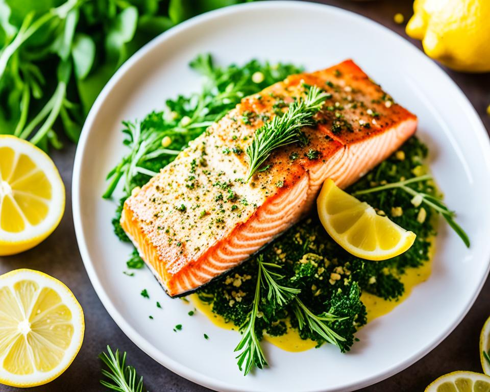 lemon herb crusted salmon recipe