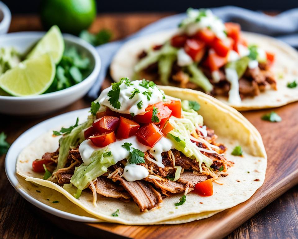 smoked pork tacos