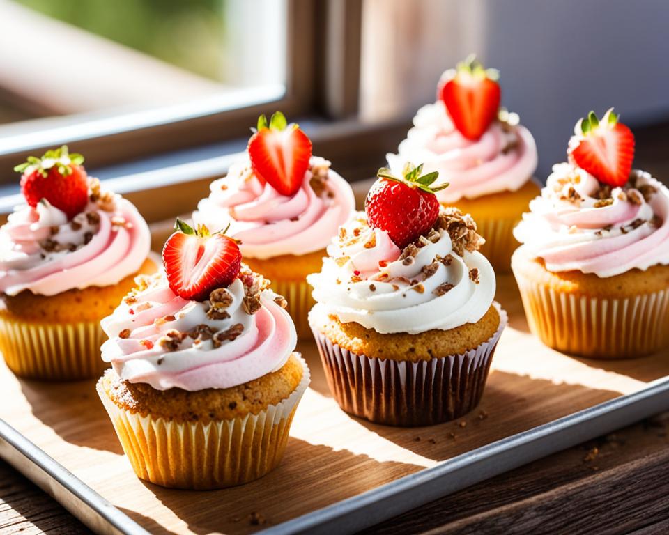 strawberry crunch cupcakes