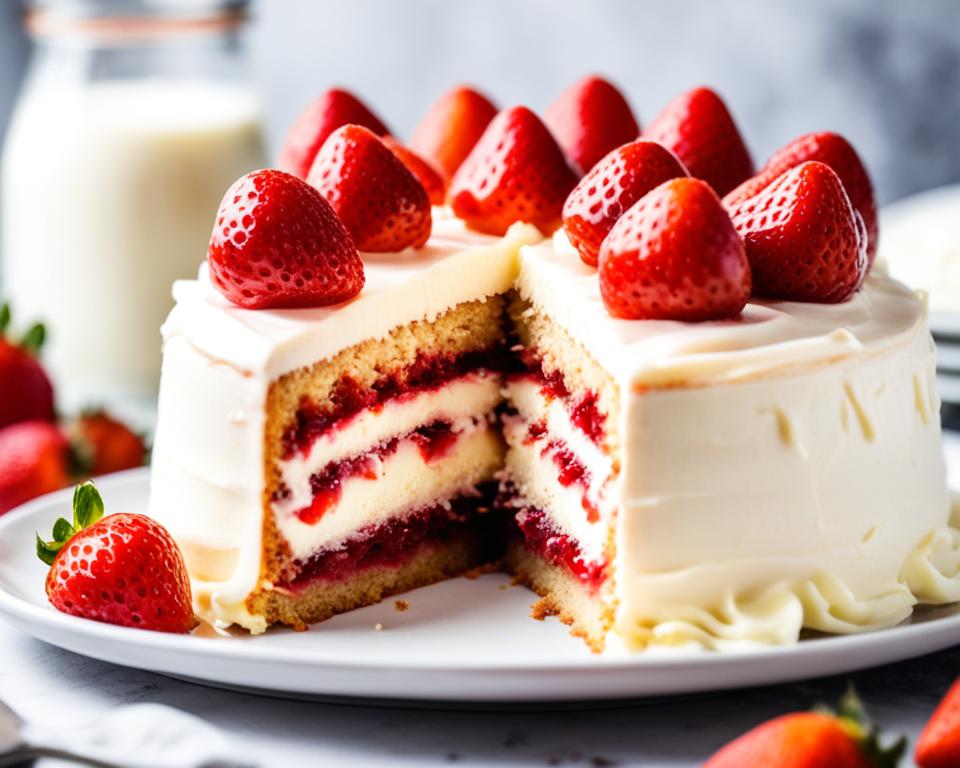 strawberry jam cake