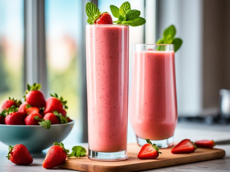 strawberry smoothie breakfast recipe