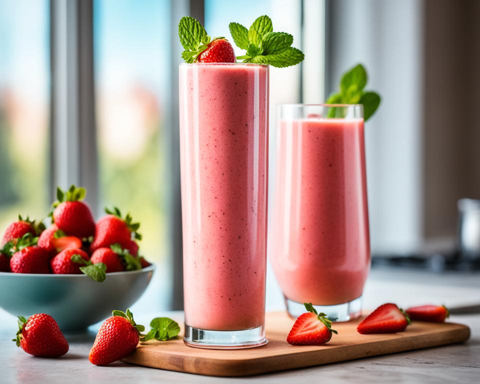 strawberry smoothie breakfast recipe