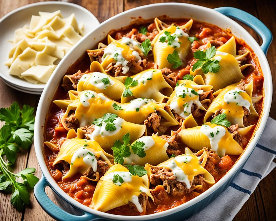 stuffed shells casserole recipe