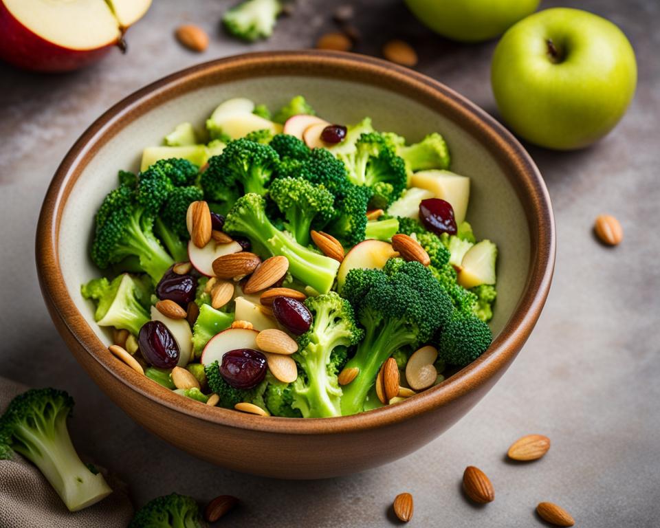 Broccoli and Raisin Salad with Apple Cider Vinaigrette