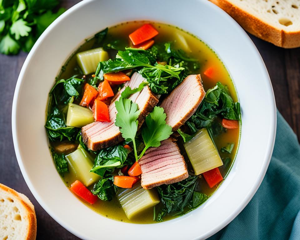 Collard Greens Cabbage Soup