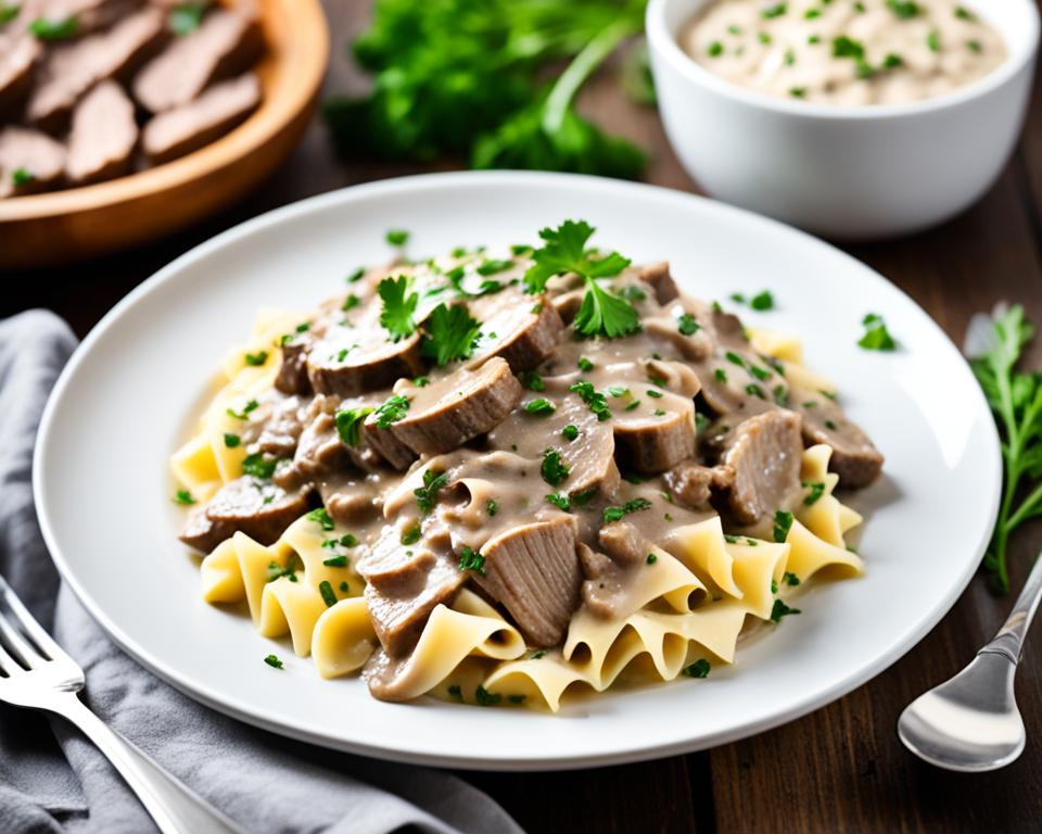 Keto Beef Stroganoff