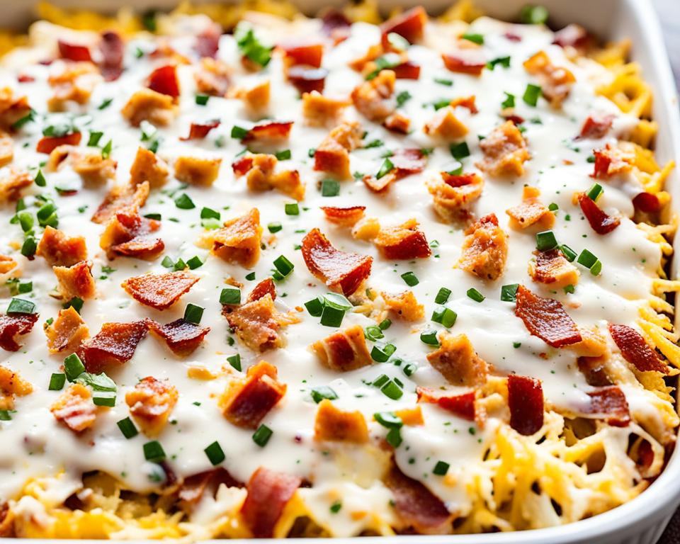 Keto Chicken Bacon Ranch Casserole