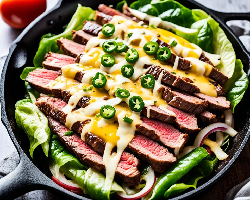 Keto-friendly cheesesteak recipe