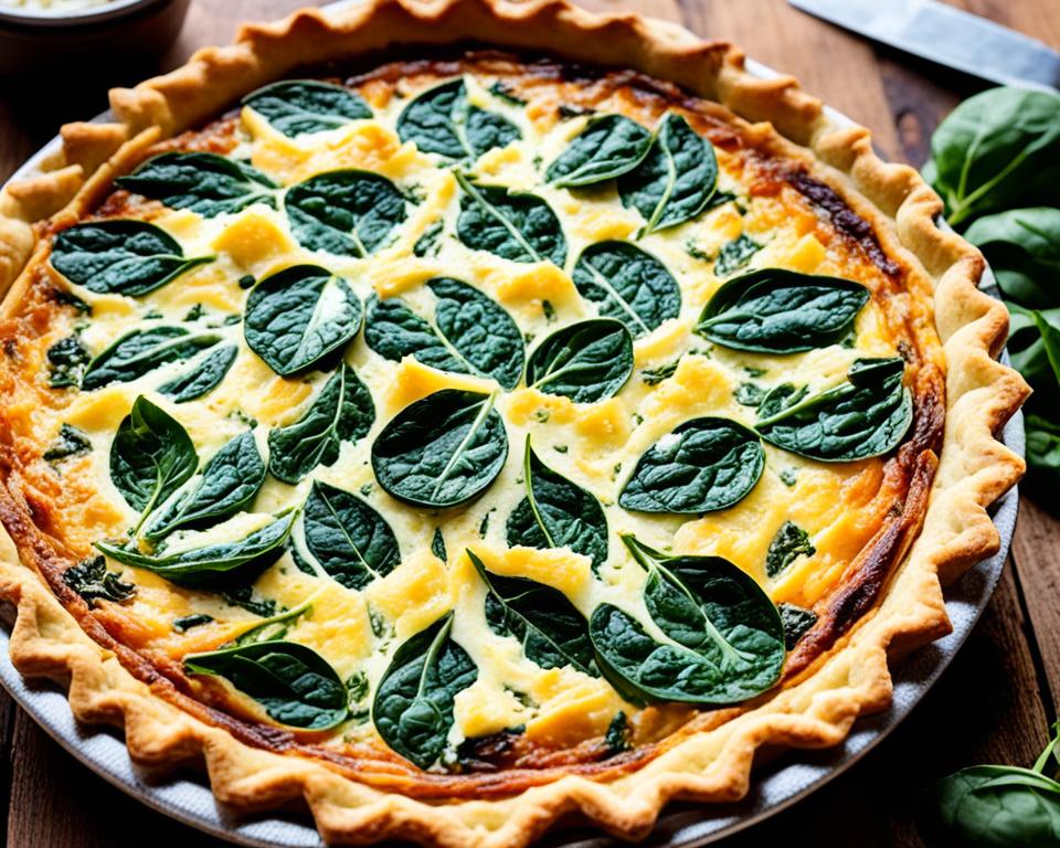 Spinach and Goat Cheese Quiche