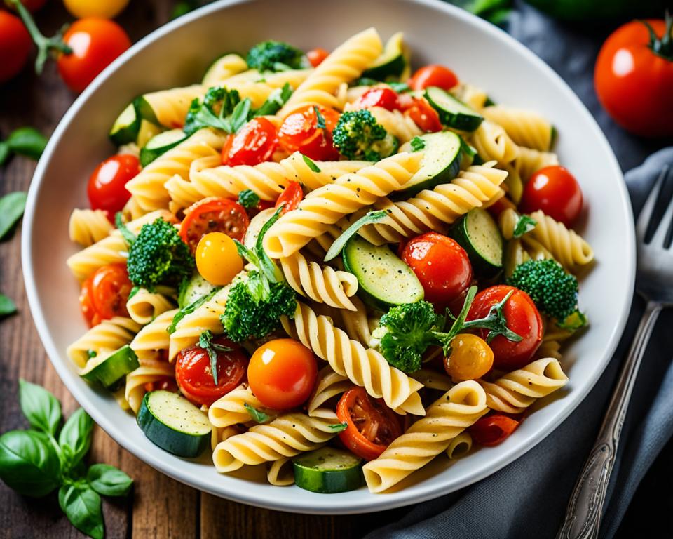 Vegan vegetable pasta