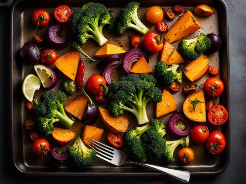 Vegetarian sheet pan meals