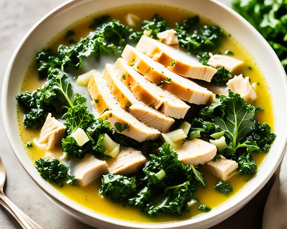 chicken and kale soup