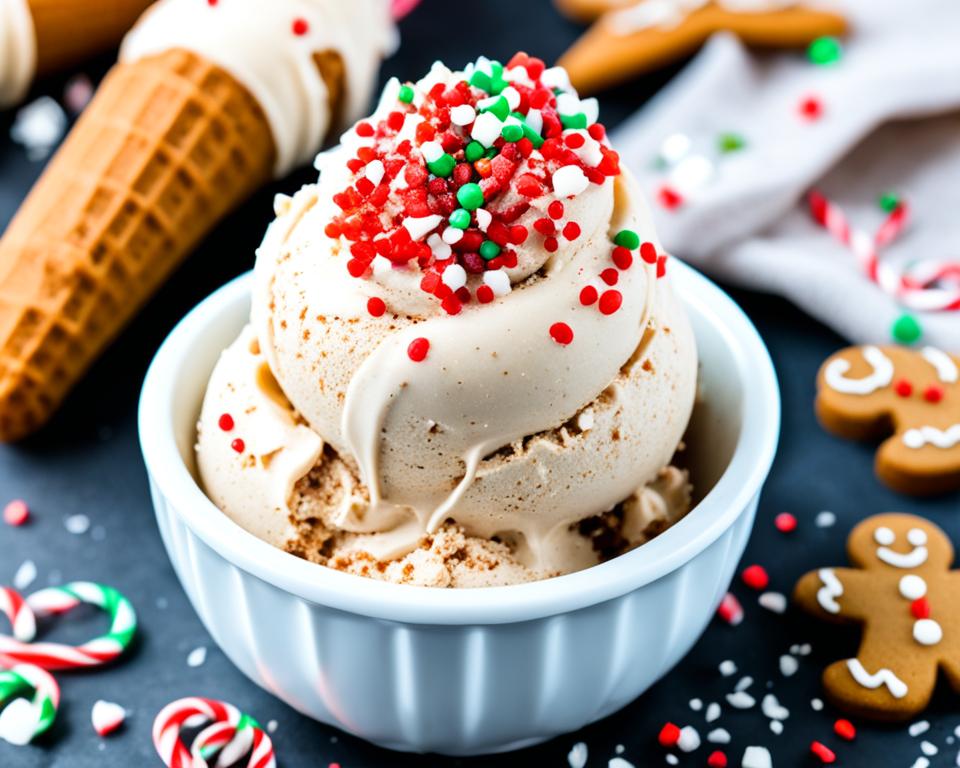 gluten-free gingerbread ice cream