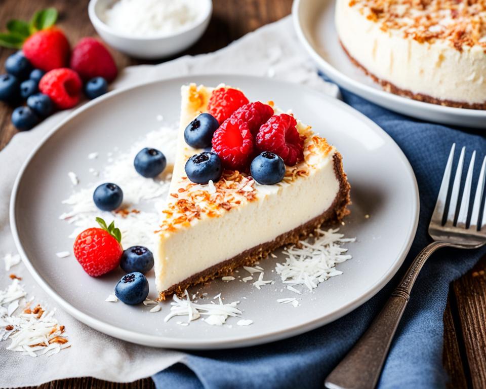 raw coconut cheesecake