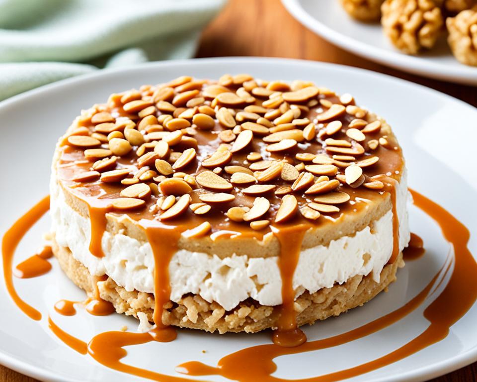 rice cake with peanut butter and cottage cheese