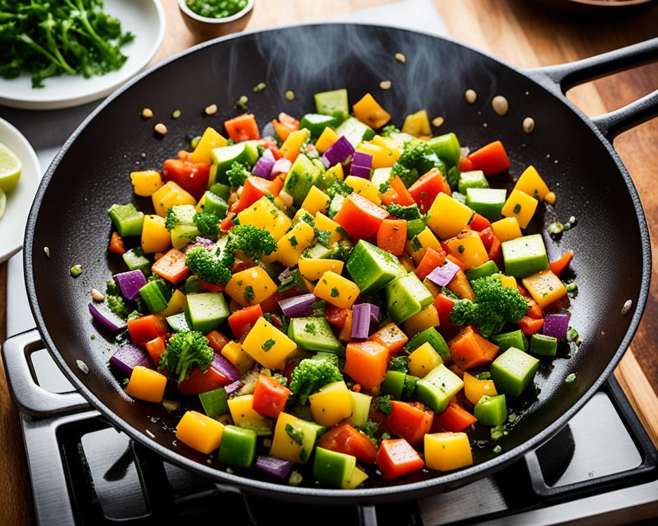 sauté veggies