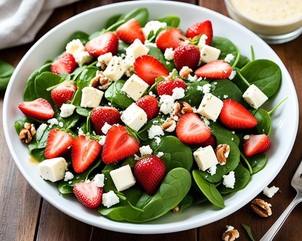 strawberry spinach salad