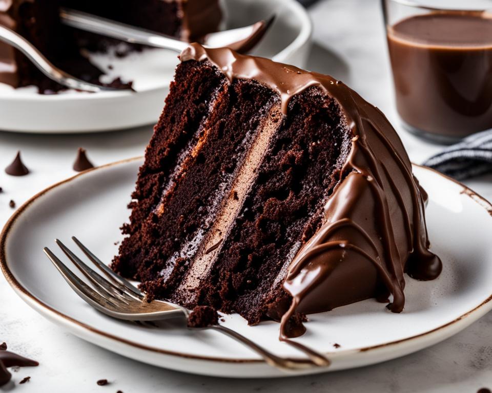 vegan double chocolate cake